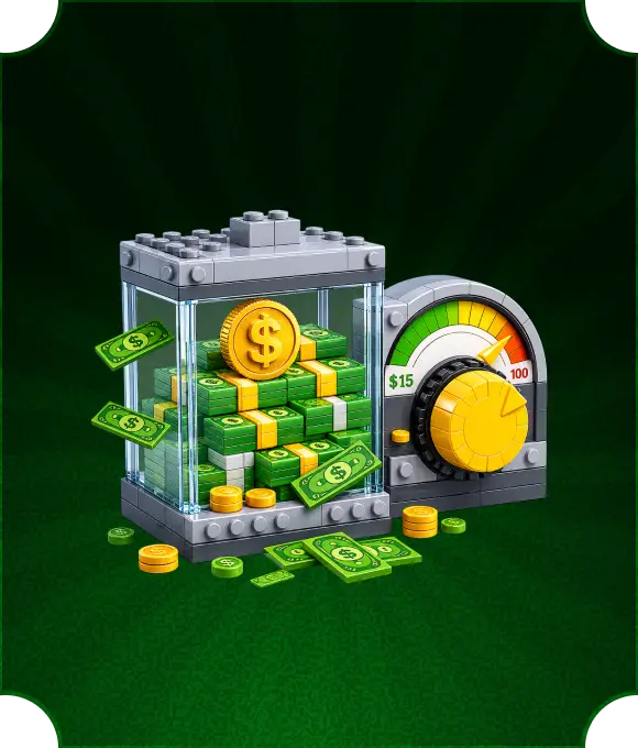 Flexible Budget Control — LEGO money vault